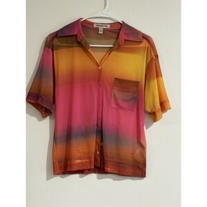 Urban Outfitters Mesh Shona Crop Top Festival Indie Boho Hippie Artsy Small